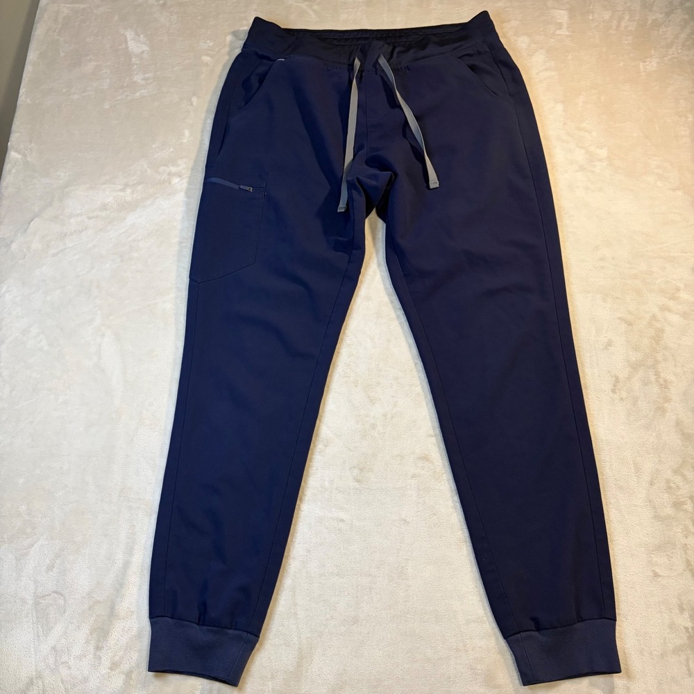 FIGS Zamora Jogger Scrub Pants Womens Large Tall Navy Blue W18SW2005T